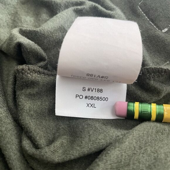 Vuori Strato Tech Performance Short Sleeve Polo Shirt Men XXL Heather Green EUC - Picture 6 of 8